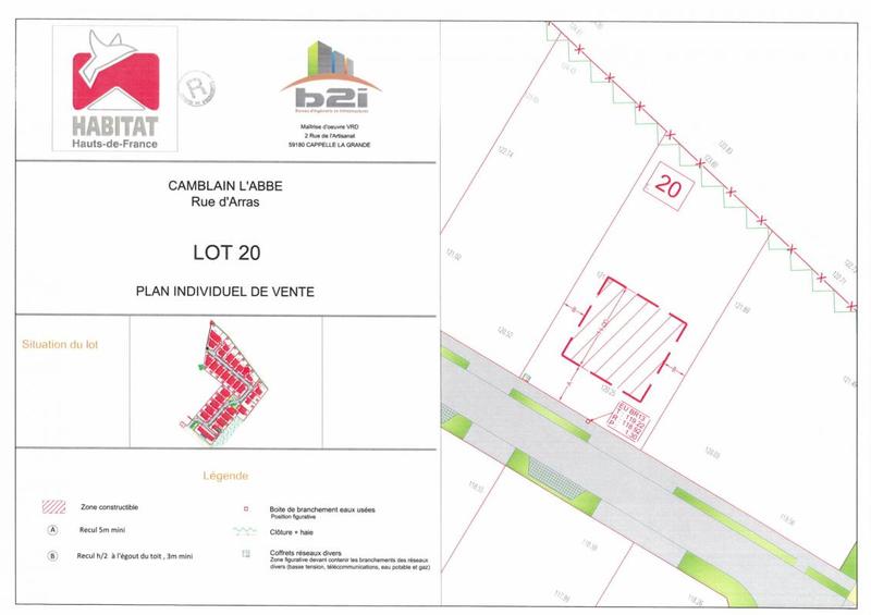 Terrain constructible - 559 m²