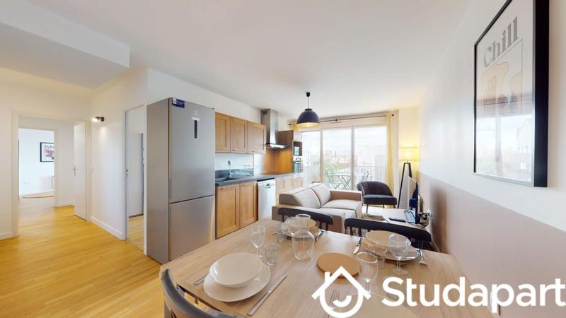 Chambre - 9 m² - 1 pièce