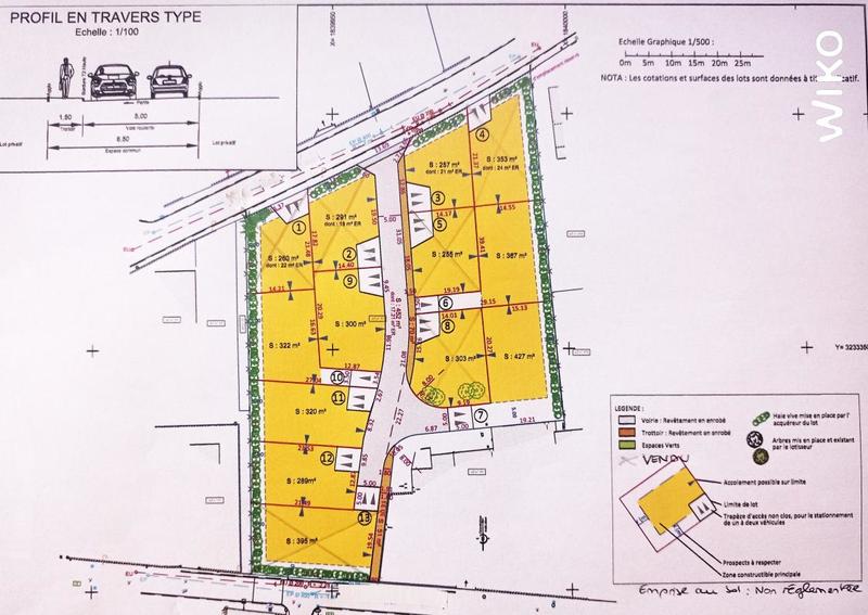Terrain constructible - 320 m²