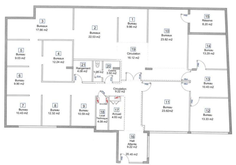 Bureau - 339 m²