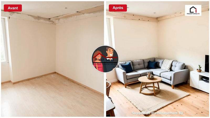 Maison ancienne - 64 m² - 4 pièces