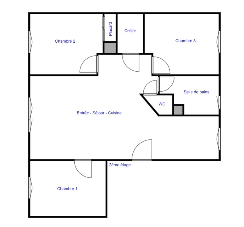 Appartement - 66 m² - 3 pièces
