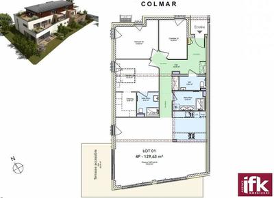 Appartement - 130 m² - 4 pièces