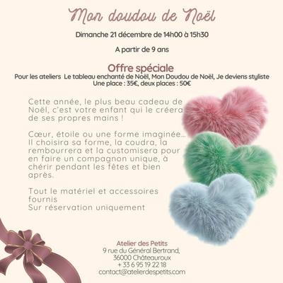 Fabrique ton doudou de Noël !