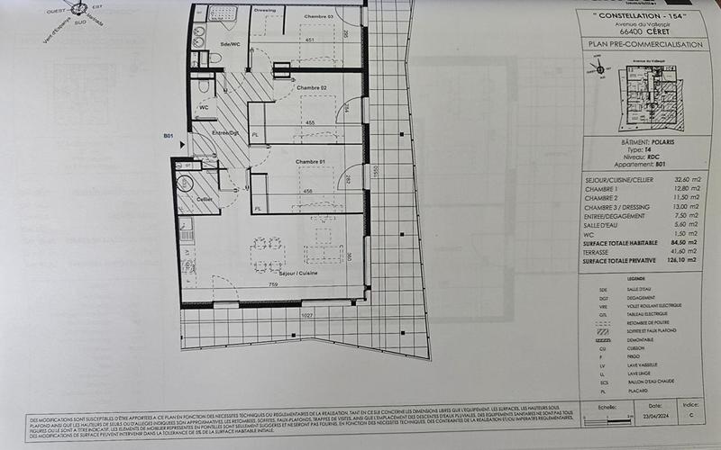 Appartement - 85 m² - 4 pièces