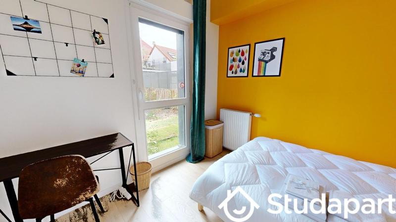 Chambre - 9 m² - 1 pièce