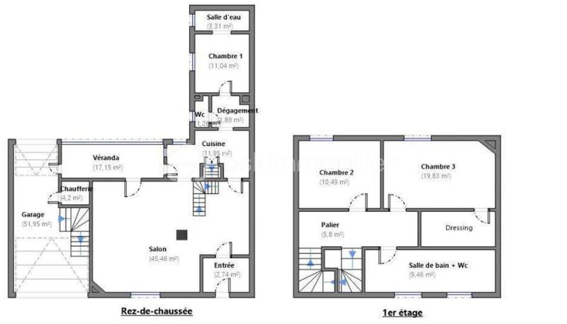 Demeure - 170 m² - 7 pièces