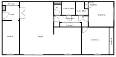 Appartement - 95 m² - 4 pièces