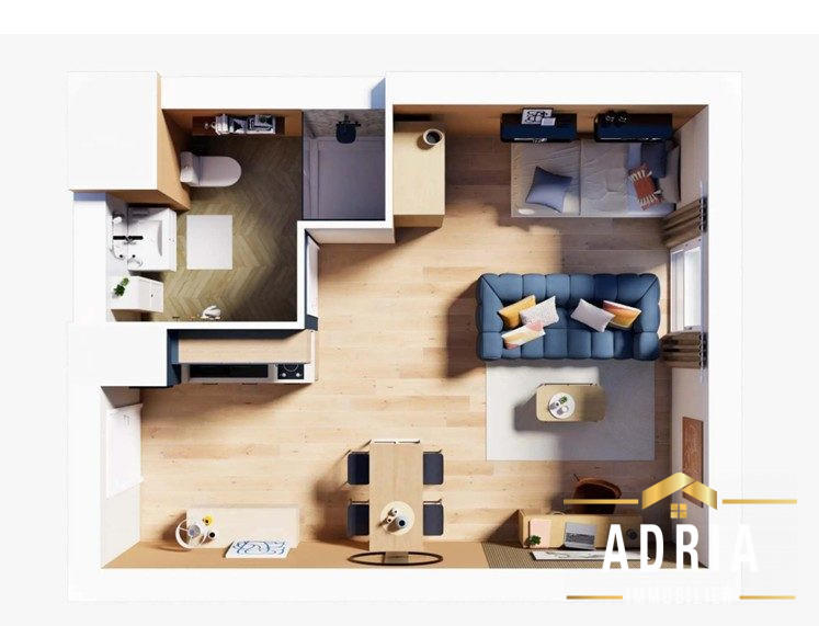 Appartement - 20 m² - 1 pièce