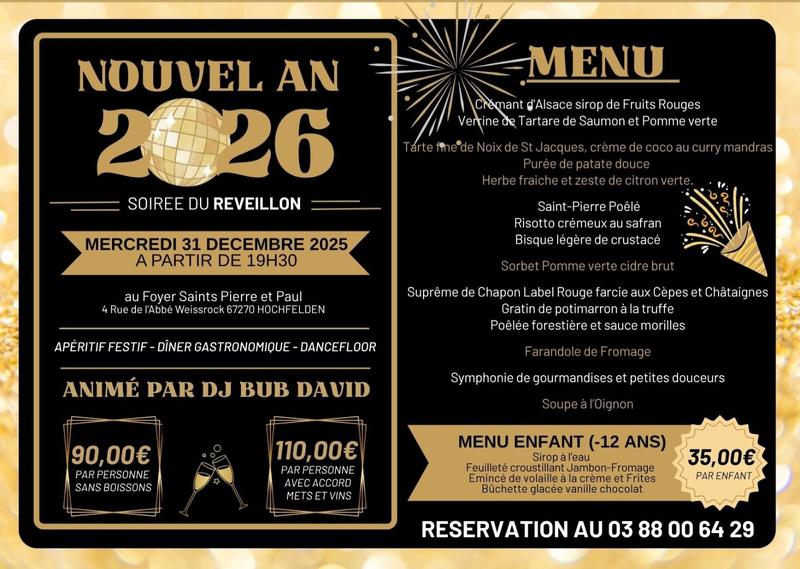 Soirée du Nouvel An par Ô Petit Délice