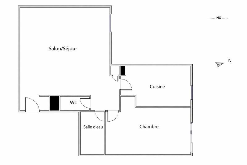 Appartement - 49 m² - 2 pièces