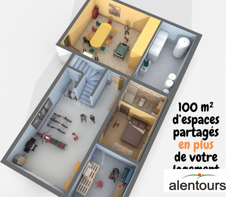 Appartement - 85 m² - 4 pièces