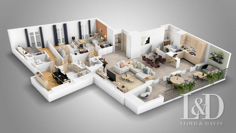 Appartement - 106 m² - 4 pièces