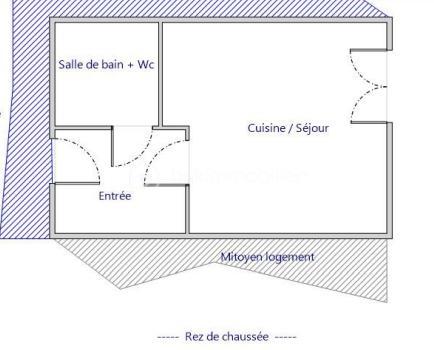 Studio - 21 m² - 1 pièce
