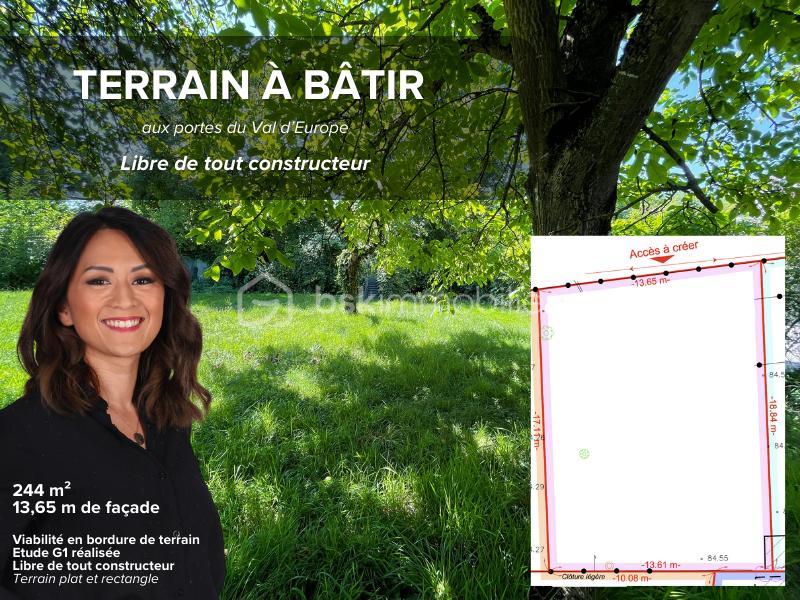 Terrain constructible - 244 m²