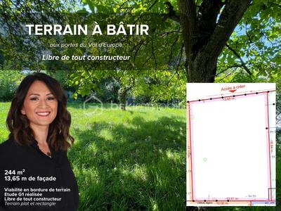 Terrain constructible - 244 m²