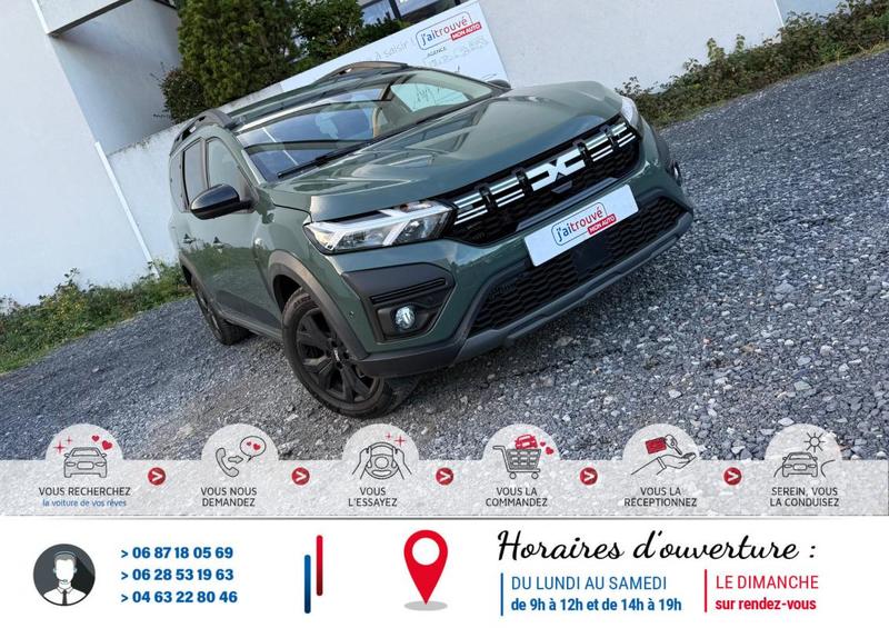 Dacia Jogger Tce 110Cv Bv6 7places 33 000Km*Moteur à chaîne*Garantie possible jusqu'à 60 mois*Ct Révision Ok*Pneus m+S*Sièges Chauffant*Phares led*Caméra de recul*Autoradio (+Commande aux volant) Bluetooth(Car play)*Climatisation Automatique bi-zone*Régul