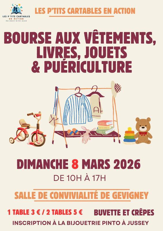 Bourses aux vêtements - livres - jouets - puériculture