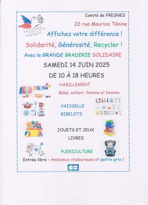 Braderie solidaire du secours populaire