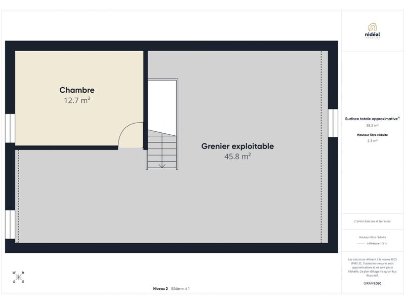 Maison - 70 m² - 4 pièces