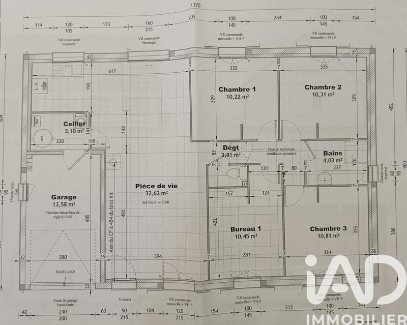Maison de ville - 90 m² - 5 pièces