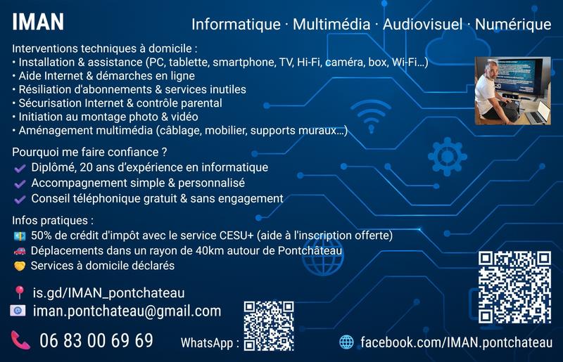 Assistance informatique &amp; numérique à domicile