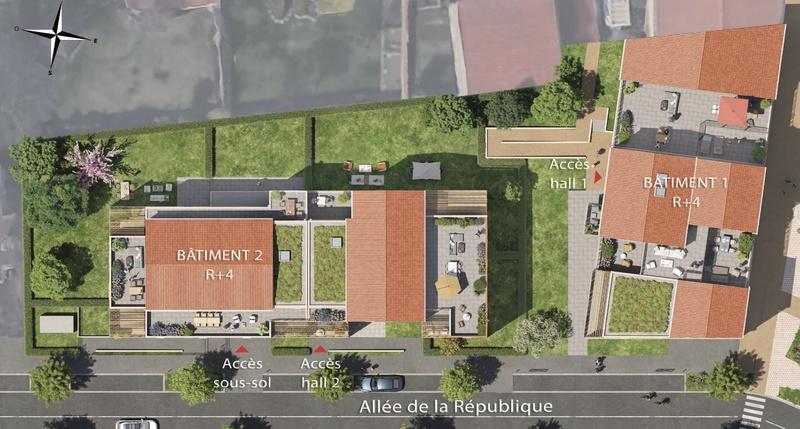 Appartement - 43 m² - 2 pièces