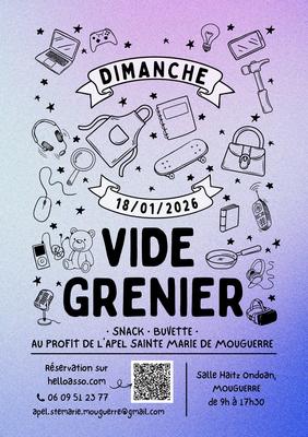Vide grenier Apel Sainte Marie Mouguerre