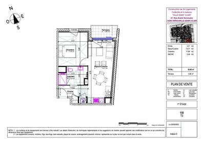 Appartement - 40 m² - 2 pièces