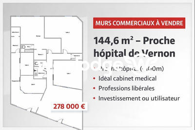 Local commercial - 145 m² - 6 pièces