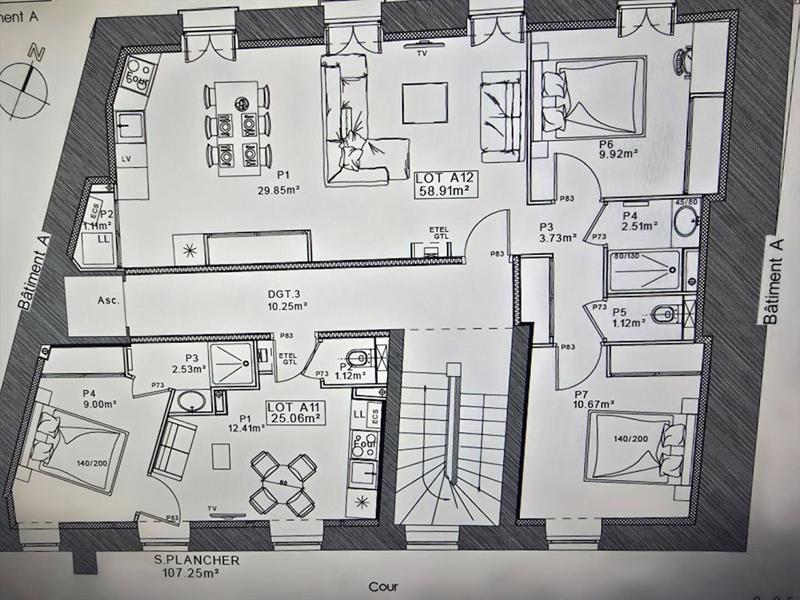 Appartement - 26 m² - 2 pièces