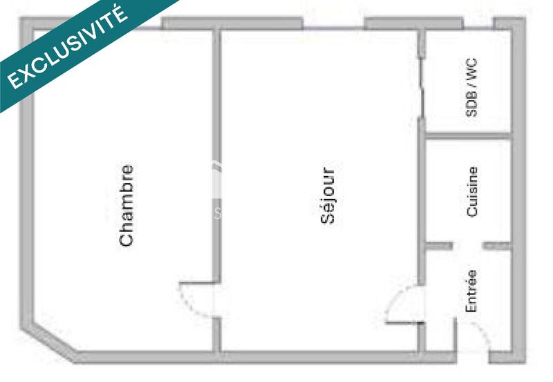 Appartement - 30 m² - 2 pièces