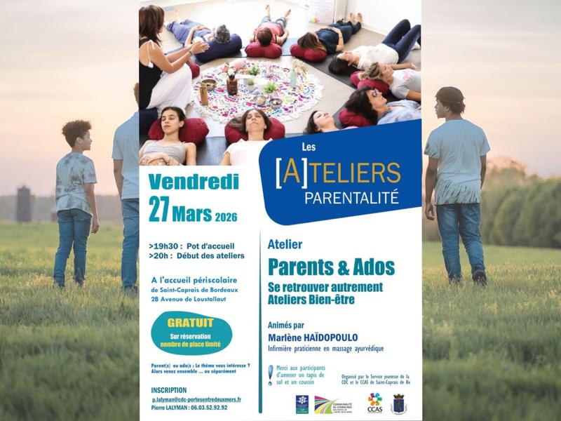 Atelier parent-enfant: se retrouver autrement
