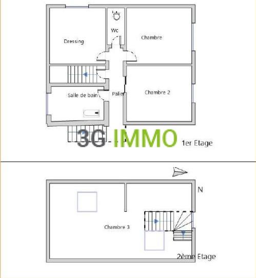 Maison ancienne - 100 m² - 5 pièces