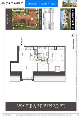 Appartement - 42 m² - 2 pièces