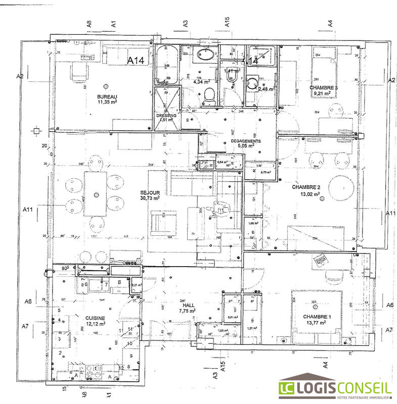 Appartement - 114 m² - 5 pièces