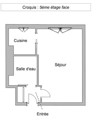 Appartement - 24 m² - 1 pièce