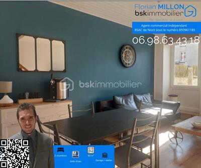 Maison de village - 63 m² - 3 pièces