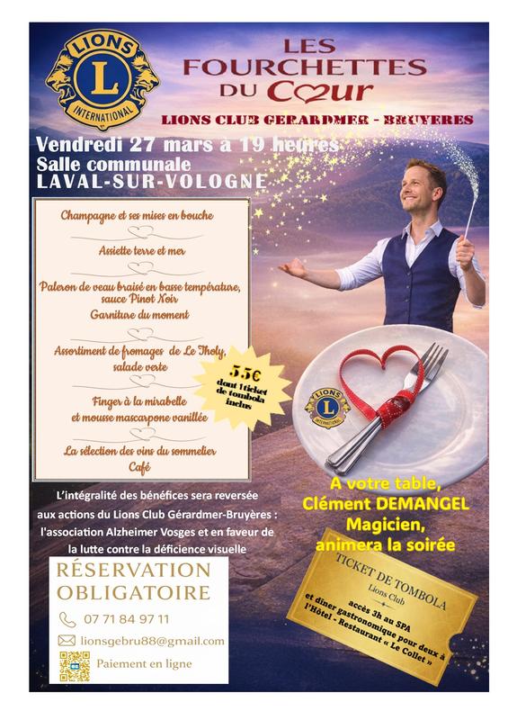 Repas caritatif les fourchettes du cœur