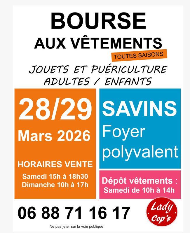 Bourse aux vêtements et puériculture