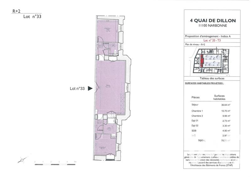 Appartement - 71 m² - 3 pièces