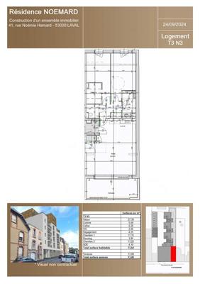 Appartement - 73 m² - 3 pièces