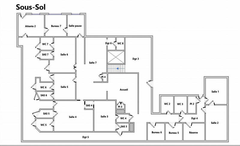 Bureau - 557 m² - 25 pièces