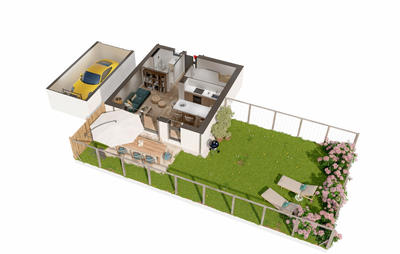 Maison - 69 m² - 3 pièces