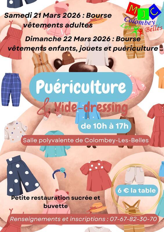 Bourse vêtements, jouets et puériculture