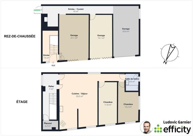 Maison - 73 m² - 3 pièces