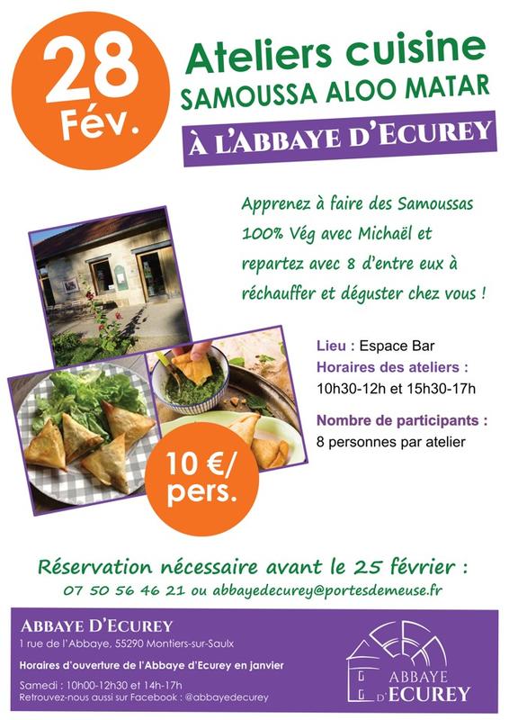 Ateliers cuisine - samoussa aloo matar