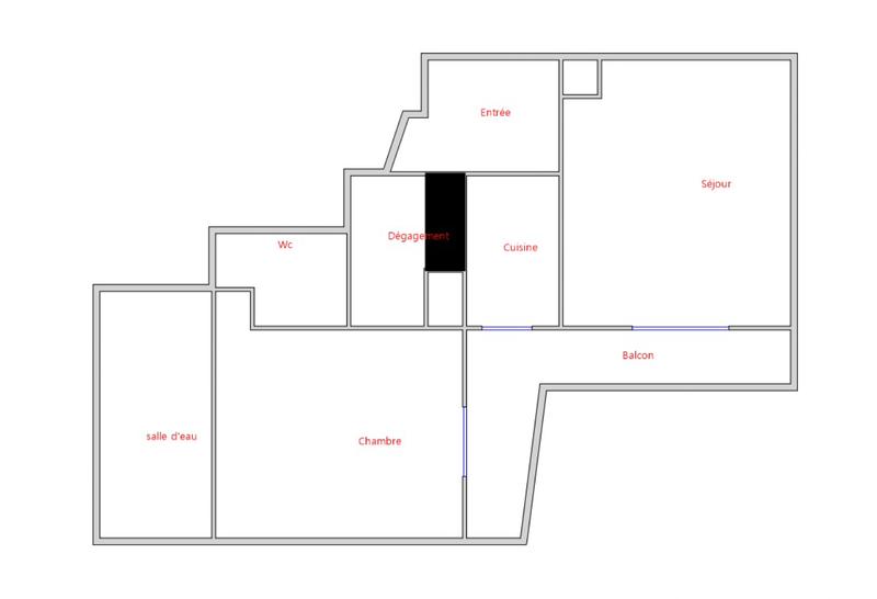 Appartement - 52 m² - 2 pièces