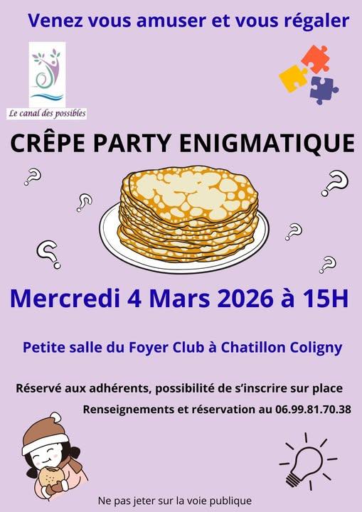 Crêpe party enigmatique