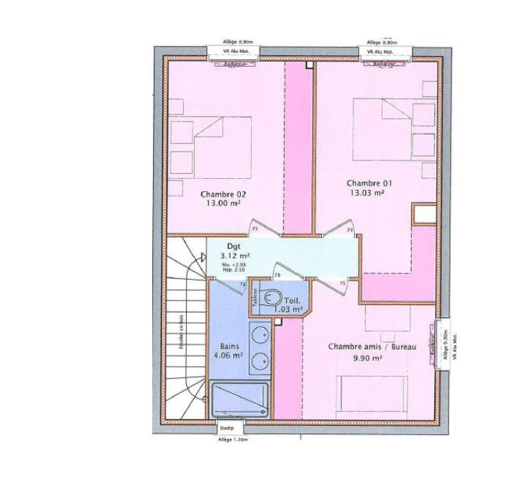 Maison - 91 m² - 4 pièces